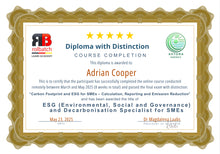 Tải hình ảnh vào trình xem Thư viện, Online Course: Carbon Footprint and ESG for SMEs – Calculation, Reporting and Emission Reduction – (DECAR-3301)