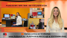 Cargar imagen en el visor de la galería, Operación del medidor del índice de fluidez en fusión Rolbatch (Plastómetro) RBH2 y RBM2 – Curso en línea (LAB 2.101)