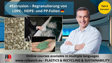 Carica l'immagine nel visualizzatore di Gallery, Corso Online: Estrusione della Plastica – Regranulazione di Film in LDPE, HDPE e PP (Parte 4) – EXTR-P4-1004
