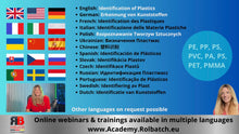 Załaduj obraz do przeglądarki galerii, Kurs Online: Rozpoznawanie tworzyw sztucznych PE, PP, PS, PVC, PA, PS, PET, PMMA