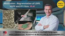 Carica e avvia il video nel visualizzatore di galleria, Corso Online: Estrusione della Plastica – Regranulazione di Film in LDPE, HDPE e PP (Parte 4) – EXTR-P4-1004