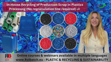 Carica e avvia il video nel visualizzatore di galleria, Corso Online: Riciclo Interno dei Rifiuti di Produzione nella Lavorazione della Plastica – RECYCL-7001
