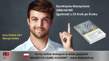 Kép betöltése a galériamegjelenítőbe: Online tanfolyam: Gépészeti irányelv 2006/42/EK – Lépésről lépésre CE megfelelőség – (MACH-88-1)
