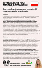 将图片加载到图库查看器，预订《Wytłaczanie folii metodą rozdmuchu: Optymalizacja procesów produkcji i rozwiązywanie problemów》
