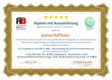 Ladda upp bild till gallerivisning, Online Course: Carbon Footprint and ESG for SMEs – Calculation, Reporting and Emission Reduction – (DECAR-3301)

