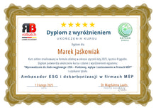 Kép betöltése a galériamegjelenítőbe: Online Course: Introduction to Carbon Footprint and ESG for SMEs – (DECAR-3300)
