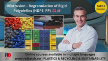 Load and play videos in gallery viewer, Online Course – Plastic Extrusion - Regranulation of PE and PP – (Part 3) – EXTR-P3-1003
