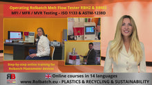 Load and play videos in gallery viewer, Operating Rolbatch Melt Flow Tester RBH2 &amp; RBM2 – Online Training – ISO 1133 &amp; ASTM D-1238
